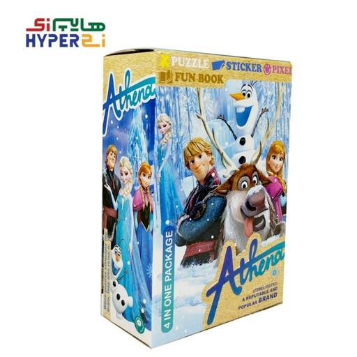 پازل دایره ای 20 تکه آتنا طرح فروزن1 frozen (بهمراه استیکر و پیکسل)Athena